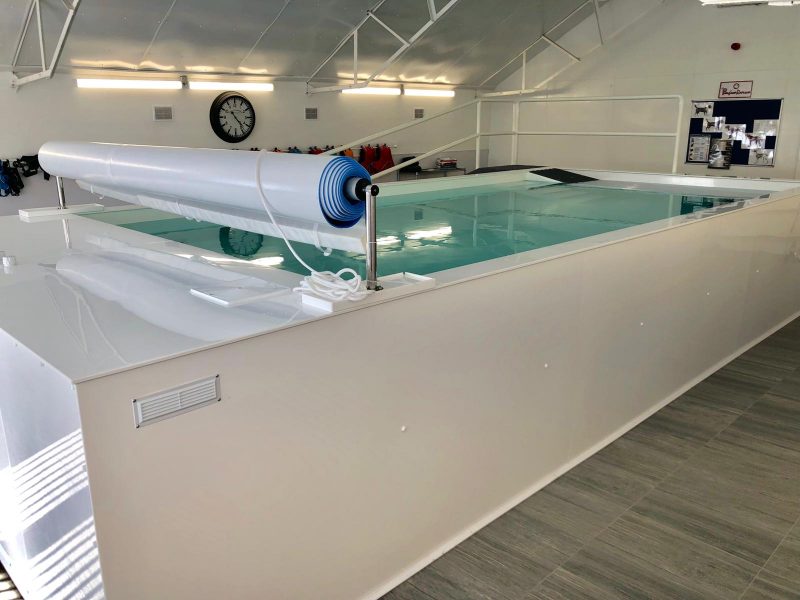 Large canine hydrotherapy pool at The Pawfect Retreat